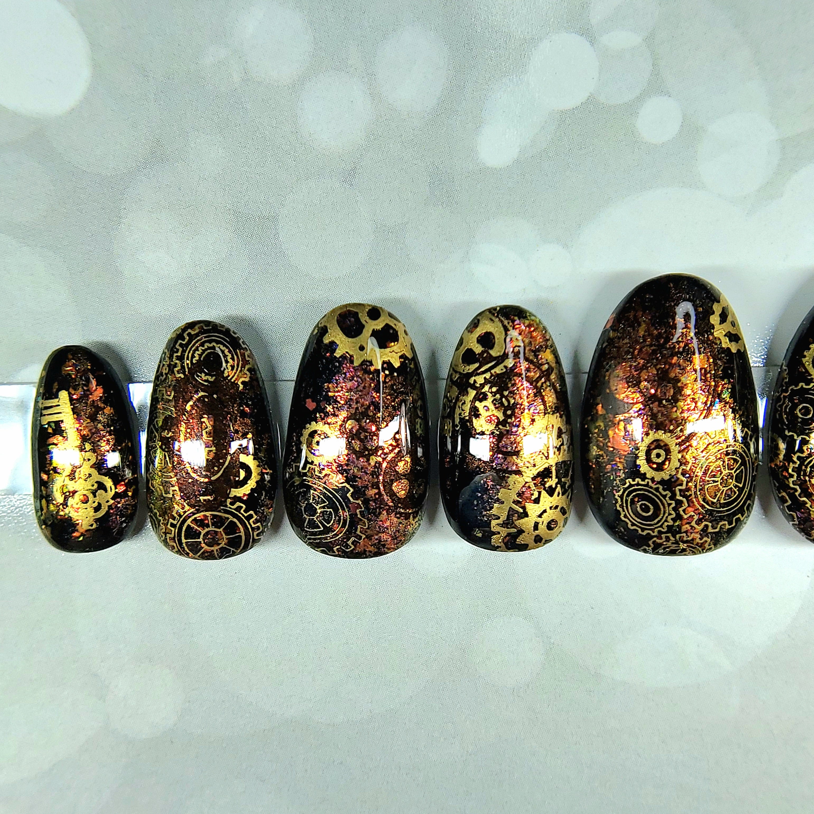 Stylish black nail art designs to keep your style on track : Black, Gold &  Nude Nails